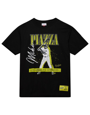 MITCHELL & NESS Los Angeles Dodgers Mike Piazza Neon Pop Mens Tee