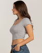BOZZOLO Square Neck Womens Tee image number 3