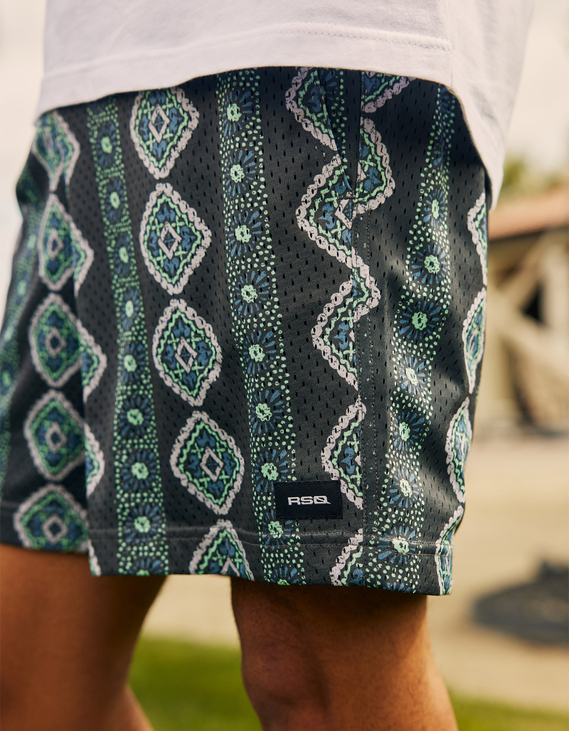 RSQ Mens 6" Mesh Shorts image number 8