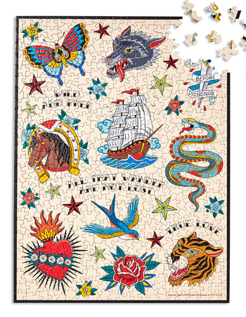 THE FOUND Vintage Tattoos 500 Piece Puzzle