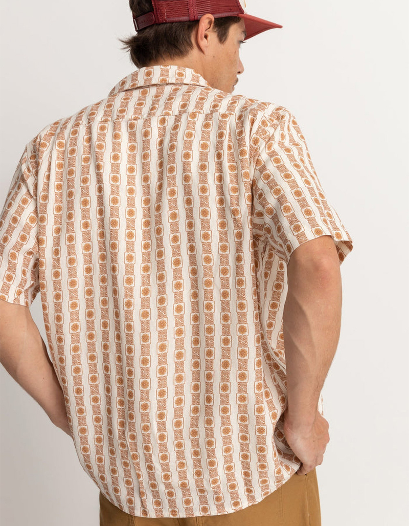 RHYTHM Tile Stripe Mens Button Up Shirt image number 2