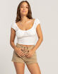 LEVI'S 501 High Rise Womens Denim Shorts - Dusty Safari image number 1