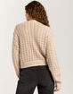 FULL TILT Open Weave Womens Sweater image number 4