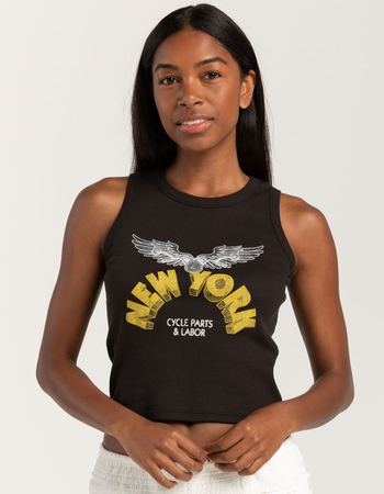 GIRL DANGEROUS New York Cycle Parts & Labor Womens Tank Top