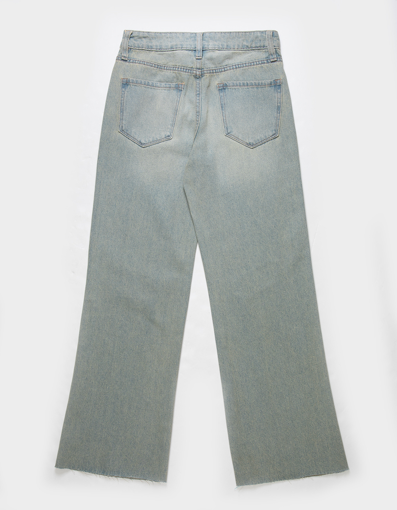 RSQ Girls High Rise Tinted Wide Leg Jeans image number 2