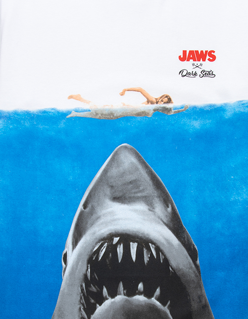 DARK SEAS x Jaws Movie Poster Mens Tee image number 1