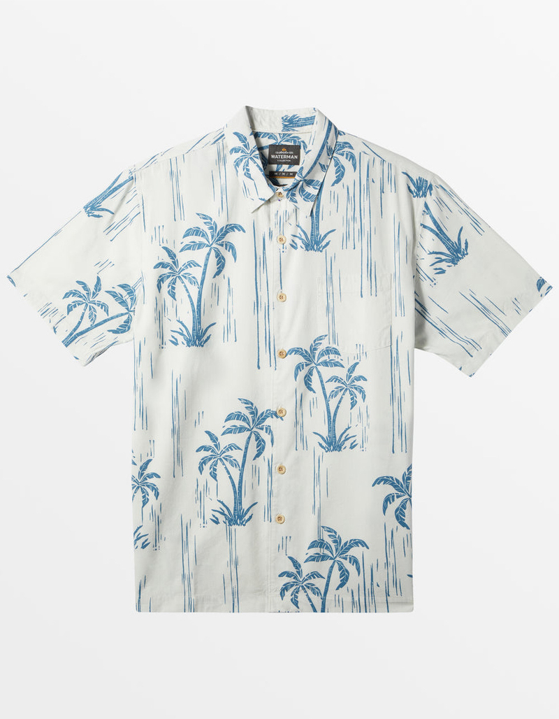 QUIKSILVER Waterman Shady Palms Mens Button Up Shirt image number 0