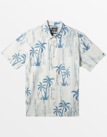 QUIKSILVER Waterman Shady Palms Mens Button Up Shirt