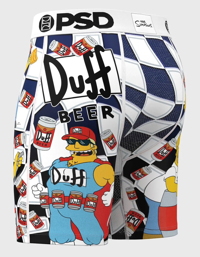 PSD x The Simpsons Duff Check Mens Boxer Briefs image number 2