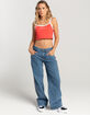 RUSTY Low Rise Wide Leg Womens Denim Jeans image number 1