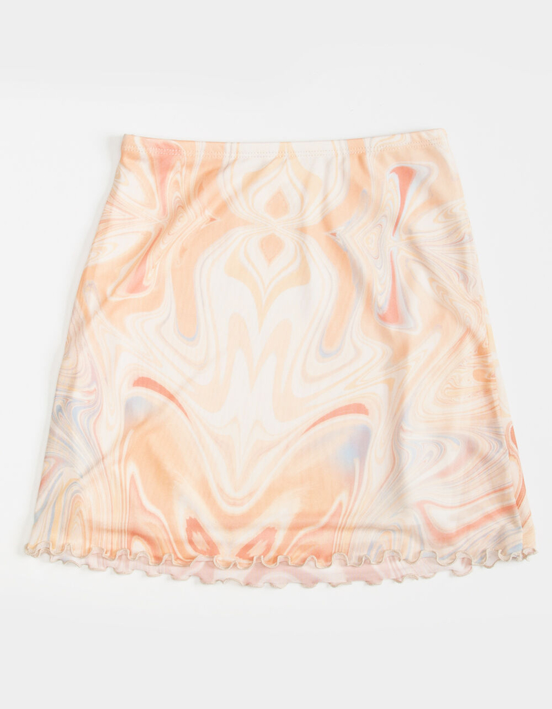FULL TILT Marble Swirl Girls Mesh Skirt image number 0