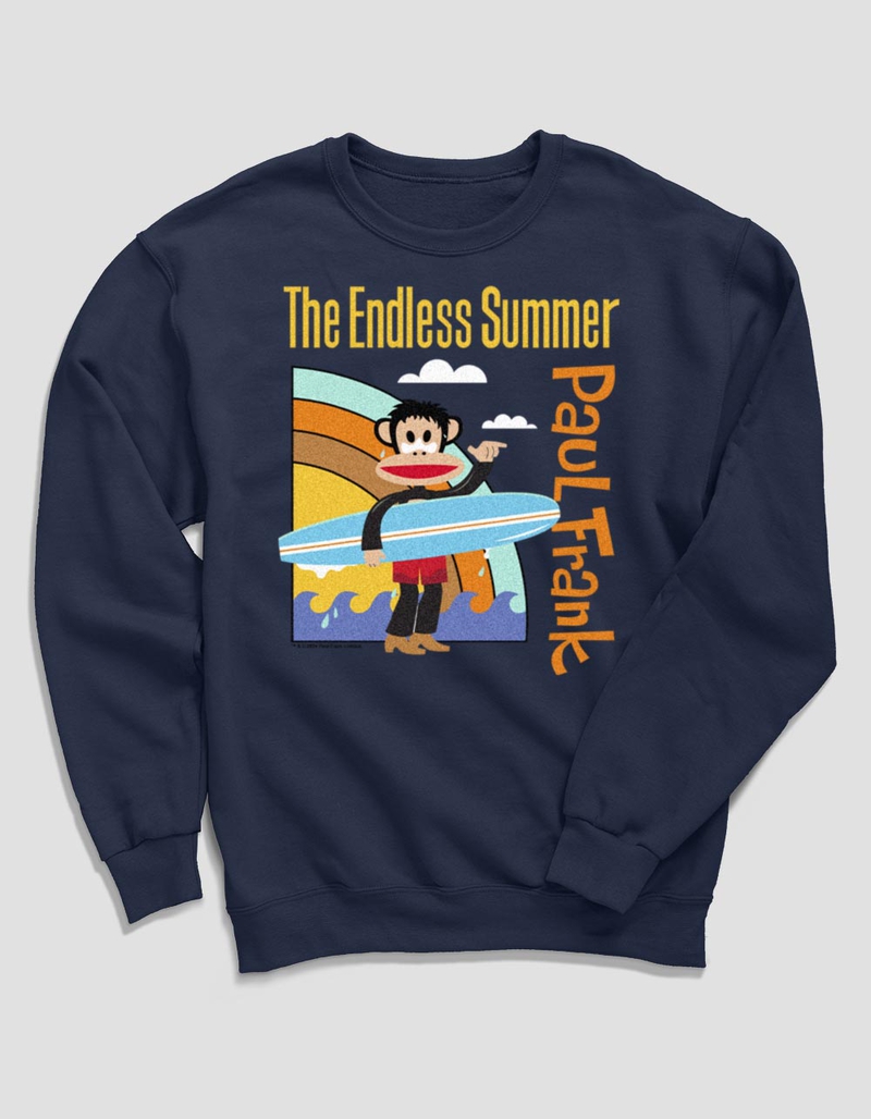 PAUL FRANK x The Endless Summer Rainbow Surf Unisex Crewneck Sweatshirt image number 0