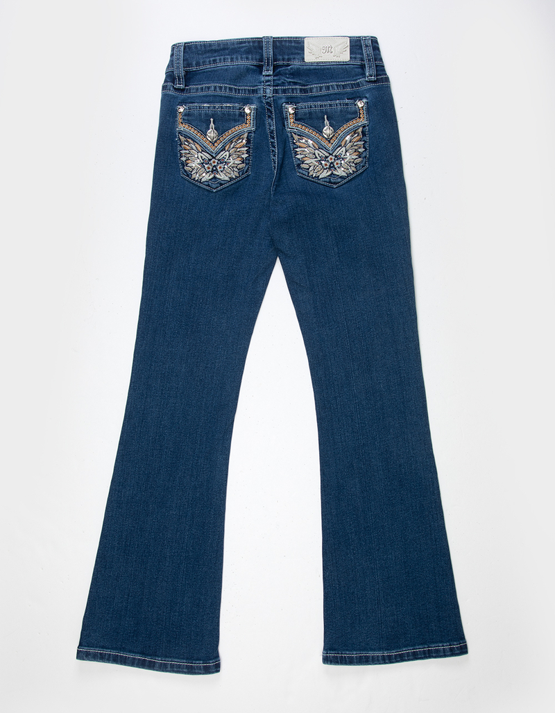 MISS ME Mid Rise Wing Girls Bootcut Jeans image number 1