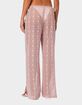 EDIKTED Embroidered Sheer Lace Pants image number 4