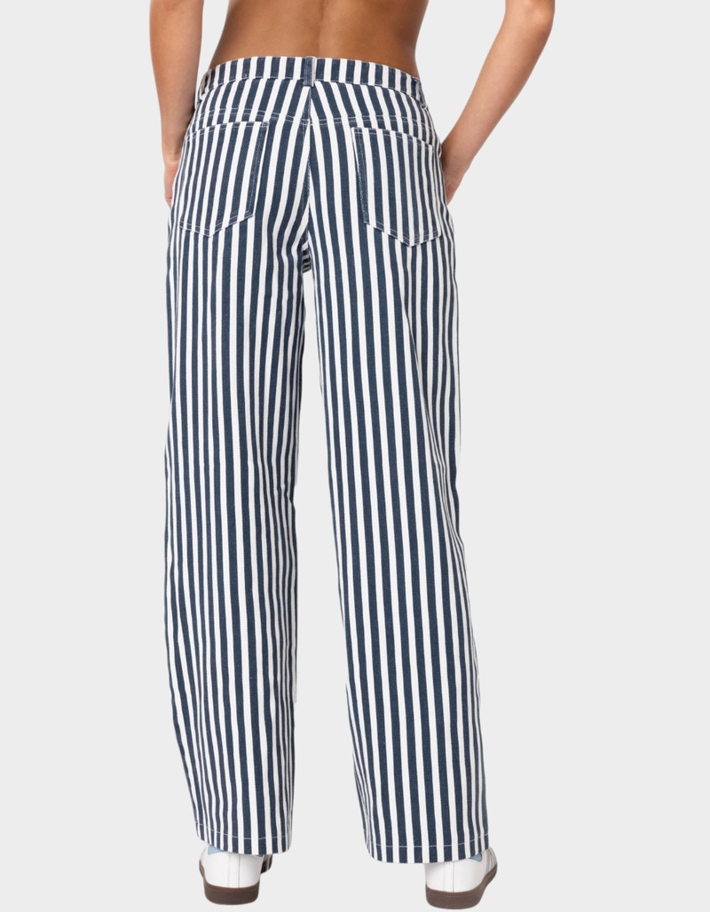EDIKTED Striped Low Rise Jeans image number 4