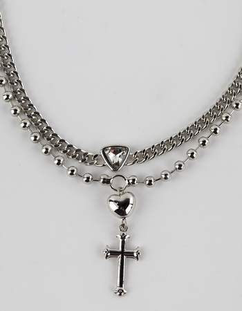 FULL TILT Layered Cross Necklace