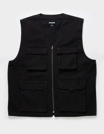 RSQ Mens Twill Cargo Vest Alternative Image