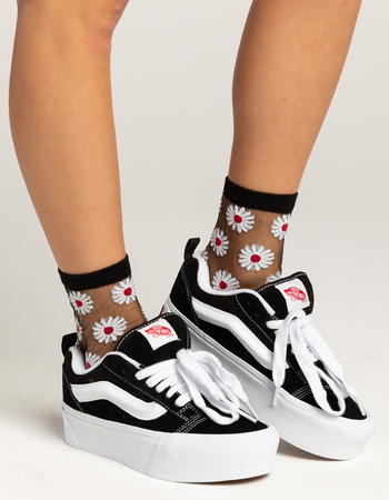 MEMOI Daisy Womens Sheer Anklet Socks
