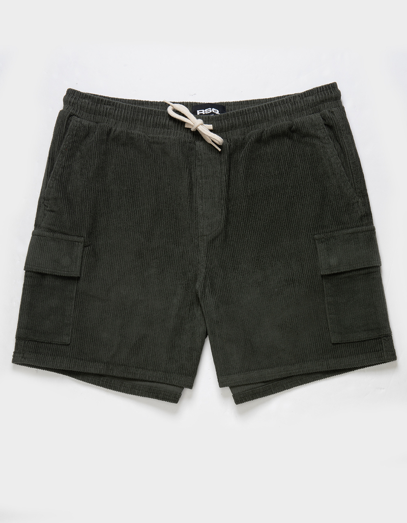RSQ Mens Cord Cargo Pull On Shorts image number 0