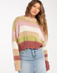 FULL TILT Mix Stitch Stripe Womens Sweater image number 2