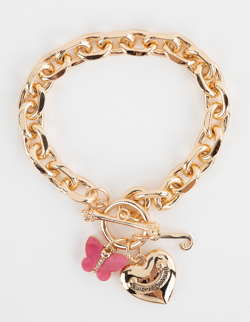 JUICY COUTURE Butterfly Heart Toggle Bracelet image number 0