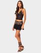 EDIKTED Mesh & Lace Strappy Back Tank Top image number 4