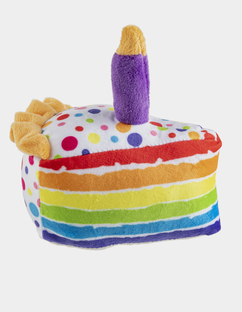 HAUTE DIGGITY DOG Birthday Cake Slice Plush Dog Toy image number 4