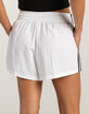 ADIDAS Essentials 3-Stripes Womens Woven Shorts image number 4