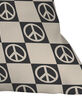 DENY DESIGNS Camila Checkered Peace Sign 16" x 16" Pillow image number 2