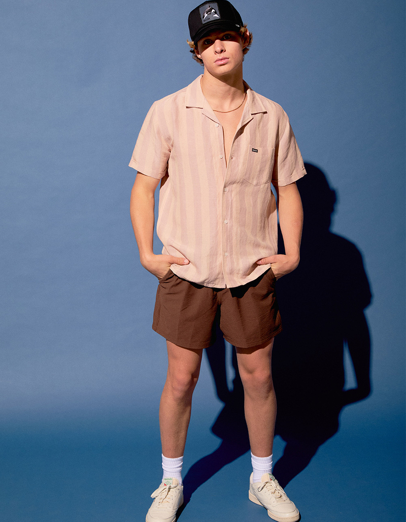 RSQ Mens Seersucker 5" Pull On Shorts image number 0