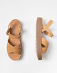 SODA Ankle Strap Womens Mini Flatform Sandals image number 5