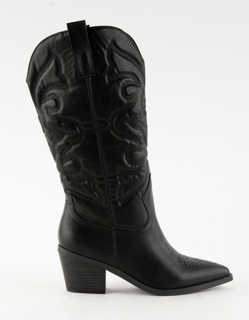 BAMBOO Mindful Tall Western Womens Boots