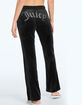 JUICY COUTURE OG Big Bling Womens Velour Track Pants image number 8