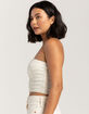 WEST OF MELROSE Ruffle Womens Tube Top image number 3