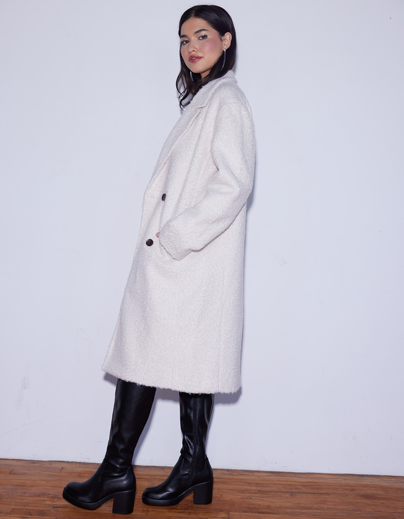 WEST OF MELROSE Textured Long Womens Coat image number 2