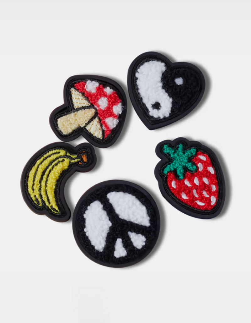 CROCS Peace & Love Tufted Patch 5 Pack Jibbitz™ Charms image number 0