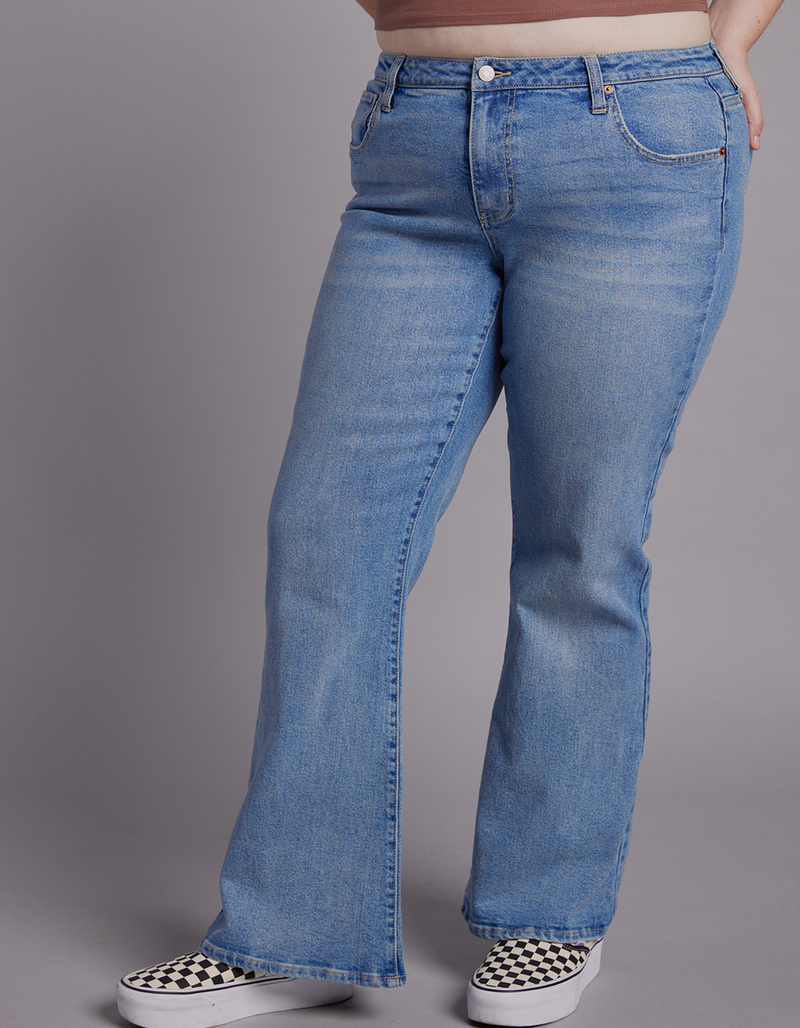 RSQ Womens Low Rise Flare Jeans image number 6
