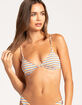 RSQ Womens Textured Stripe Underwire Bikini Top image number 2
