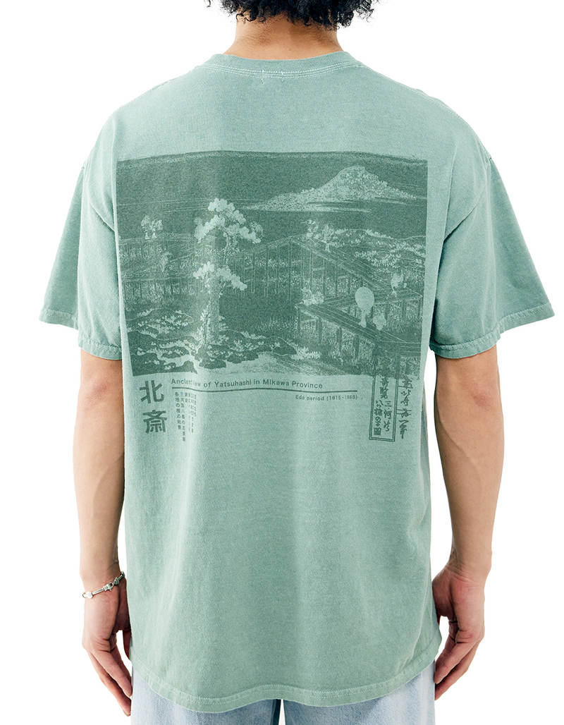 BDG Urban Outfitters Hokusai Landscape Mens Tee image number 0