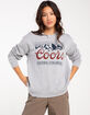 BREW CITY Coors Womens Crewneck Sweatshirt image number 1