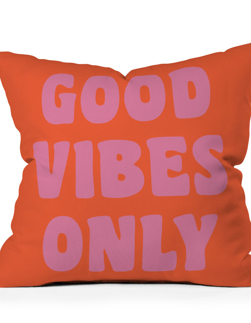 DENY DESIGNS June Joural Good Vibes 16" x 16" Pillow image number 0