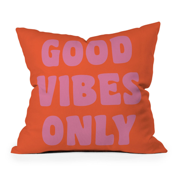 DENY DESIGNS June Joural Good Vibes 16" x 16" Pillow