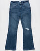 RSQ Girls Mid Rise Flap Pocket Flare Jeans image number 1