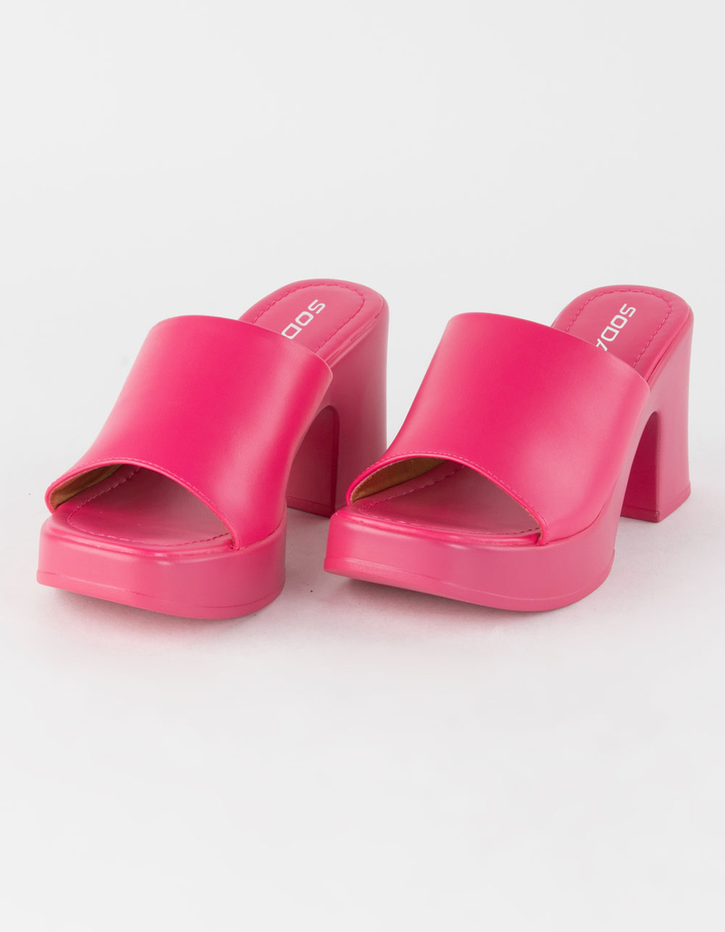 SODA Typo Womens Platform Sandals image number 0