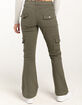 RSQ Womens Low Rise Cargo Flare Pants image number 4