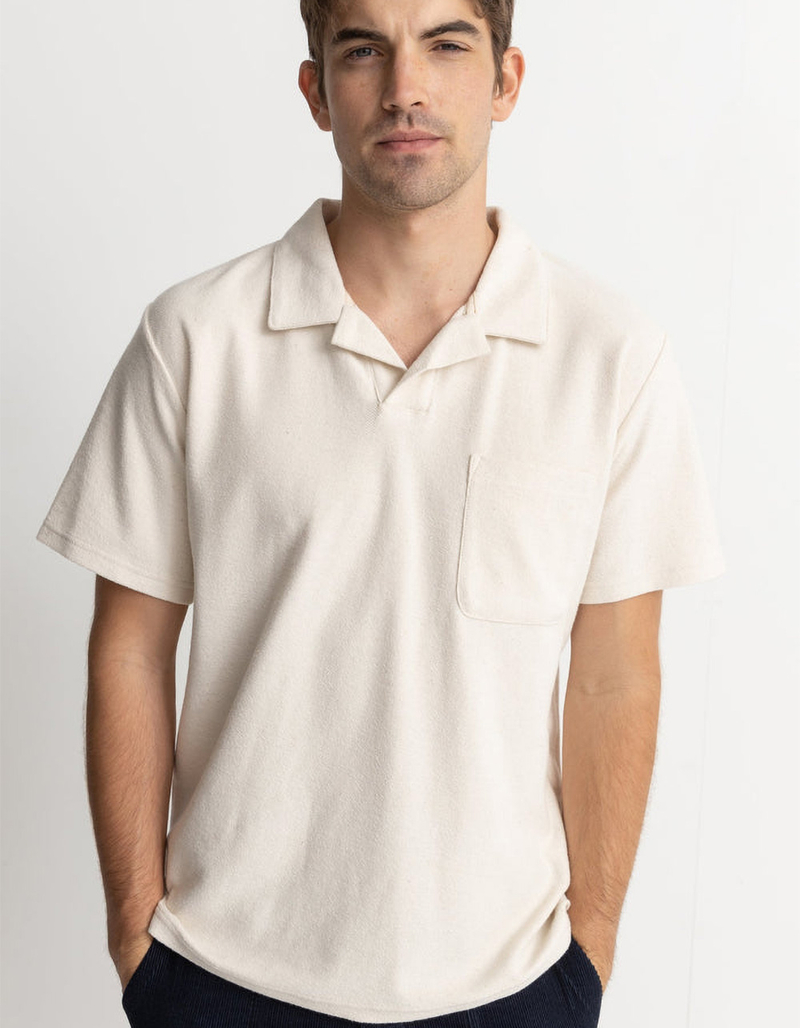 RHYTHM Vintage Terry Mens Polo image number 1