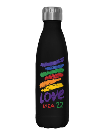 USPS 17 oz Love Brush Strokes Water Bottle