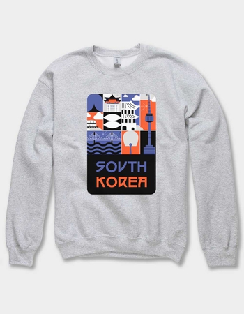 SOUTH KOREA Colorblock Poster Unisex Crewneck Sweatshirt Primary Image