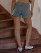 WEST OF MELROSE Denim Micro Womens Shorts image number 4