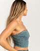 RSQ Womens Denim Tube Top image number 3